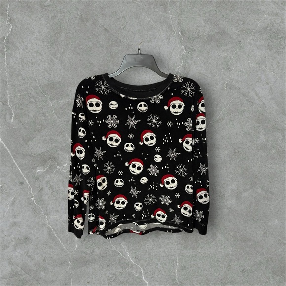 Disney Other - Disney Black and Cream Nightmare Before Christmas Pajama Top